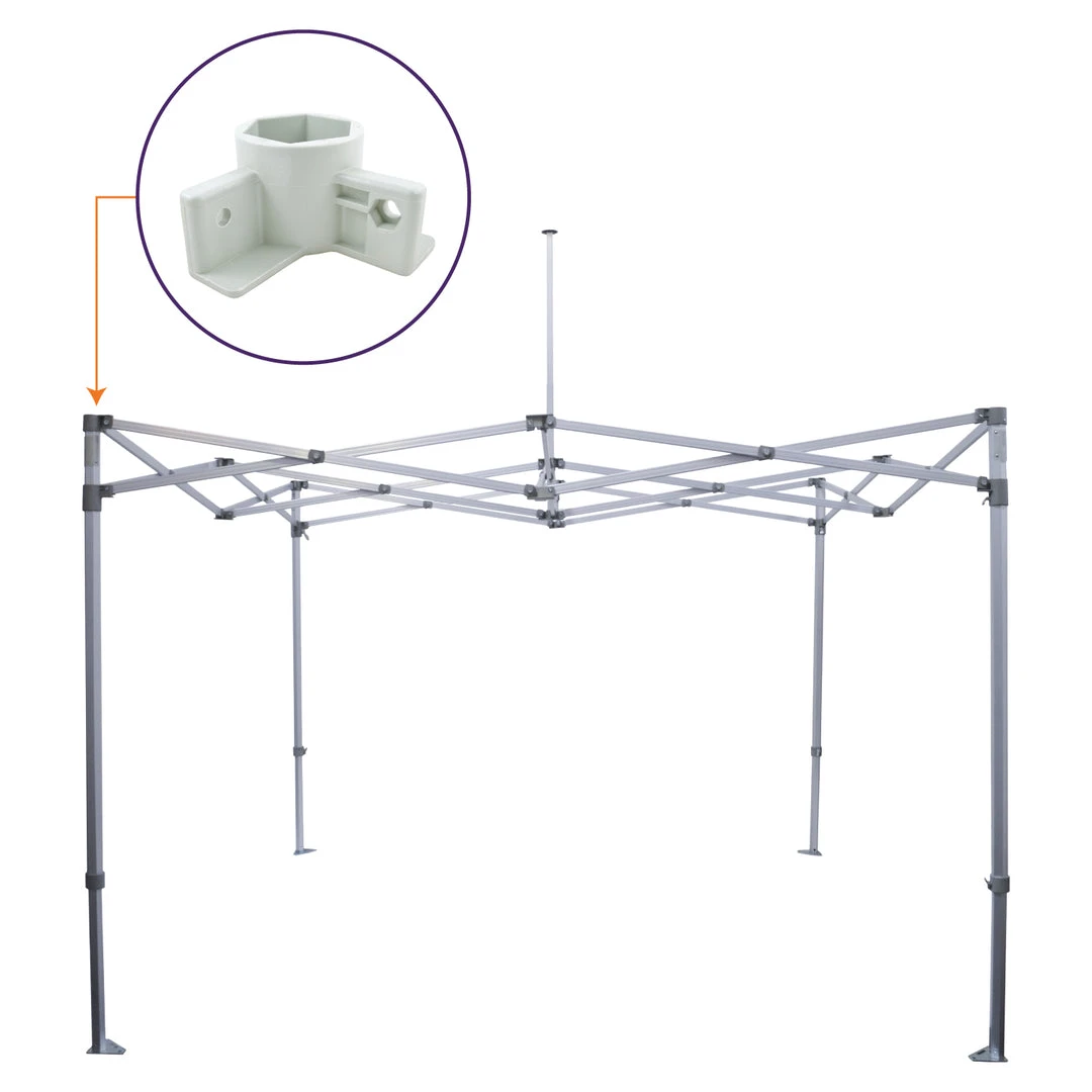Impact Canopy USA M Frame Part F. 2-Way Outer Leg Bracket, Replacement Part Replacement Parts 3 Impact Canopy USA M Frame Part F. 2-Way Outer Leg Bracket, Replacement Part Replacement Parts