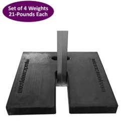 Impact Canopy USA Canopy Accessories Pop Up Canopy Tent Rubber Weight Plates - 4 PACK