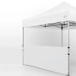 Impact Canopy USA 10' Rail Skirt Half Wall Bar Assembly - Fits Impact CL Frame Or Square Size - 1 1/4