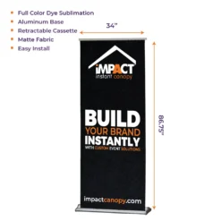 Impact Canopy USA Custom Signs & Banners Custom Personalized Retractable Roll Up Banner 33