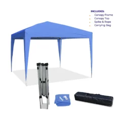Impact Canopy USA Canopies 10'x10' EZ Pop Up Canopy Outdoor Dressed Leg Wedding Party Tent Folding Gazebo