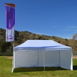 Impact Canopy USA 20' Torpedo Flag Pole Custom Flags