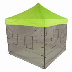 Impact Canopy USA 10x10 Pop Up Canopy Tent With Food Service Vendor Sidewalls With Windows