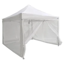 Impact Canopy USA Canopies 10x10 Recreational Grade Steel Pop Up Canopy Tent With Screen Room Enclosure - TL
