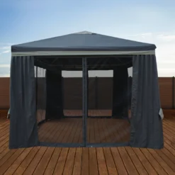 Impact Canopy USA 10X10 Gazebo Screen House GREY