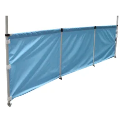Impact Canopy USA 10' Rail Skirt Half Wall Bar Assembly - Fits Impact CL Frame Or Square Size - 1 1/4