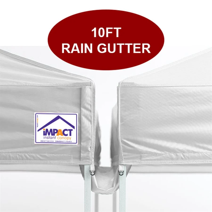Impact Canopy USA 10' Pop Up Canopy Rain Gutter Canopy Accessories 4 Impact Canopy USA 10' Pop Up Canopy Rain Gutter Canopy Accessories